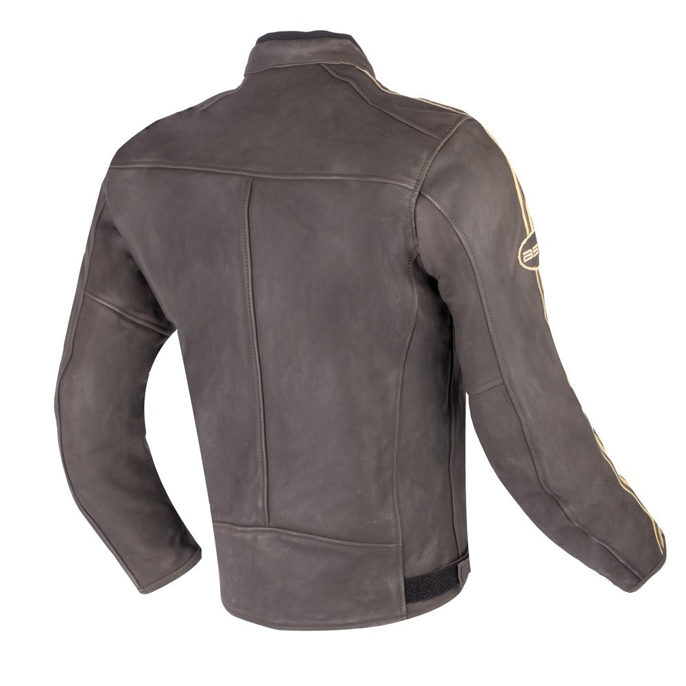 BELA CRAFT Moto Couro Casacos Marrón