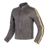 BELA CRAFT Moto Couro Casacos Marrón