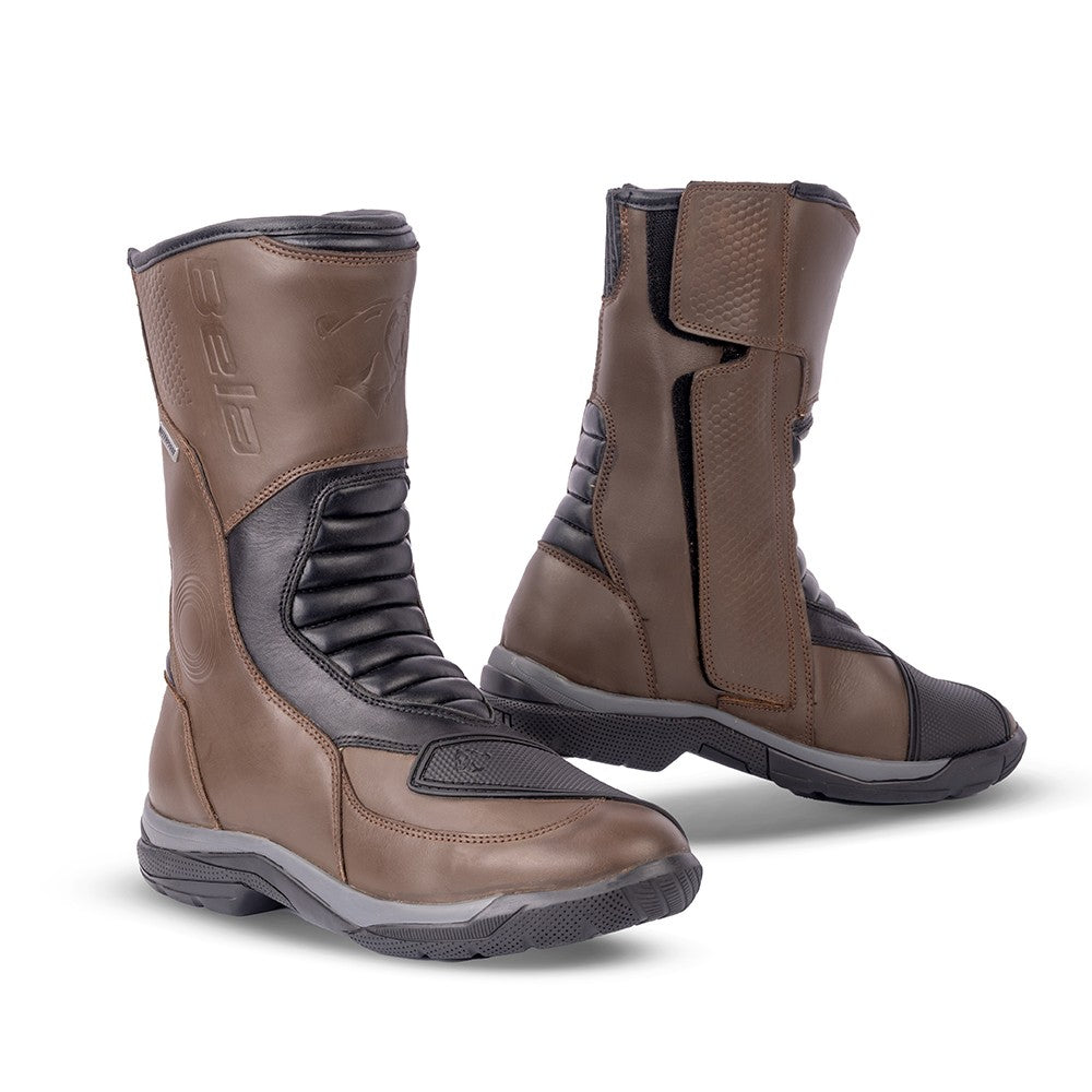 BELA NAVIGATOR ACE Moto Touring Couro Botas Marrón