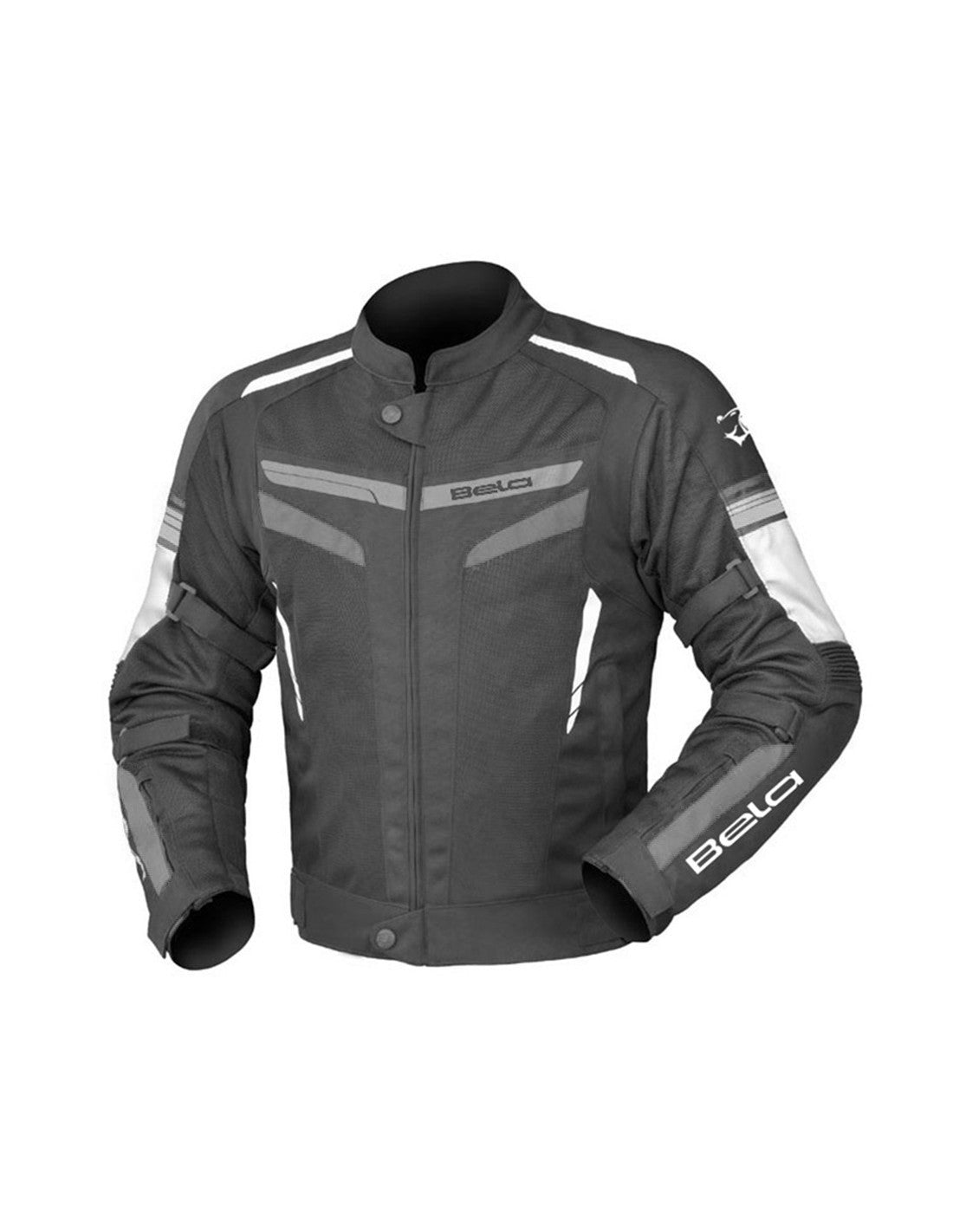BELA SPRINTER Moto Textil Casaco Preto Branco Cinza