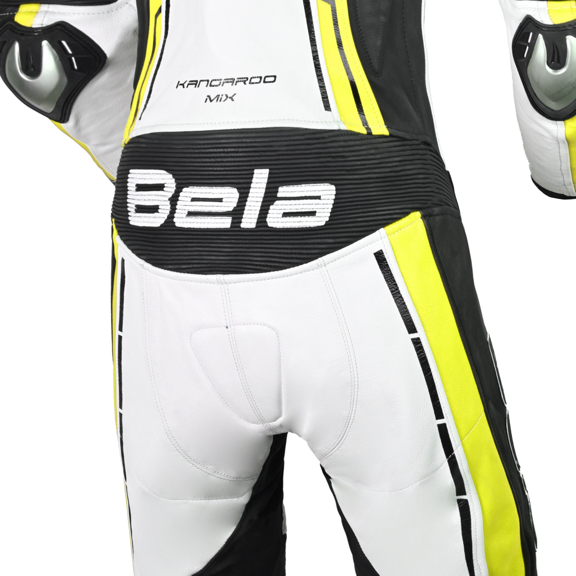 BELA ROCKET MIX 1 PC Senhora Fatos De Moto Preto Branco Amarillo Fluor – 10 – Maximomoto PT