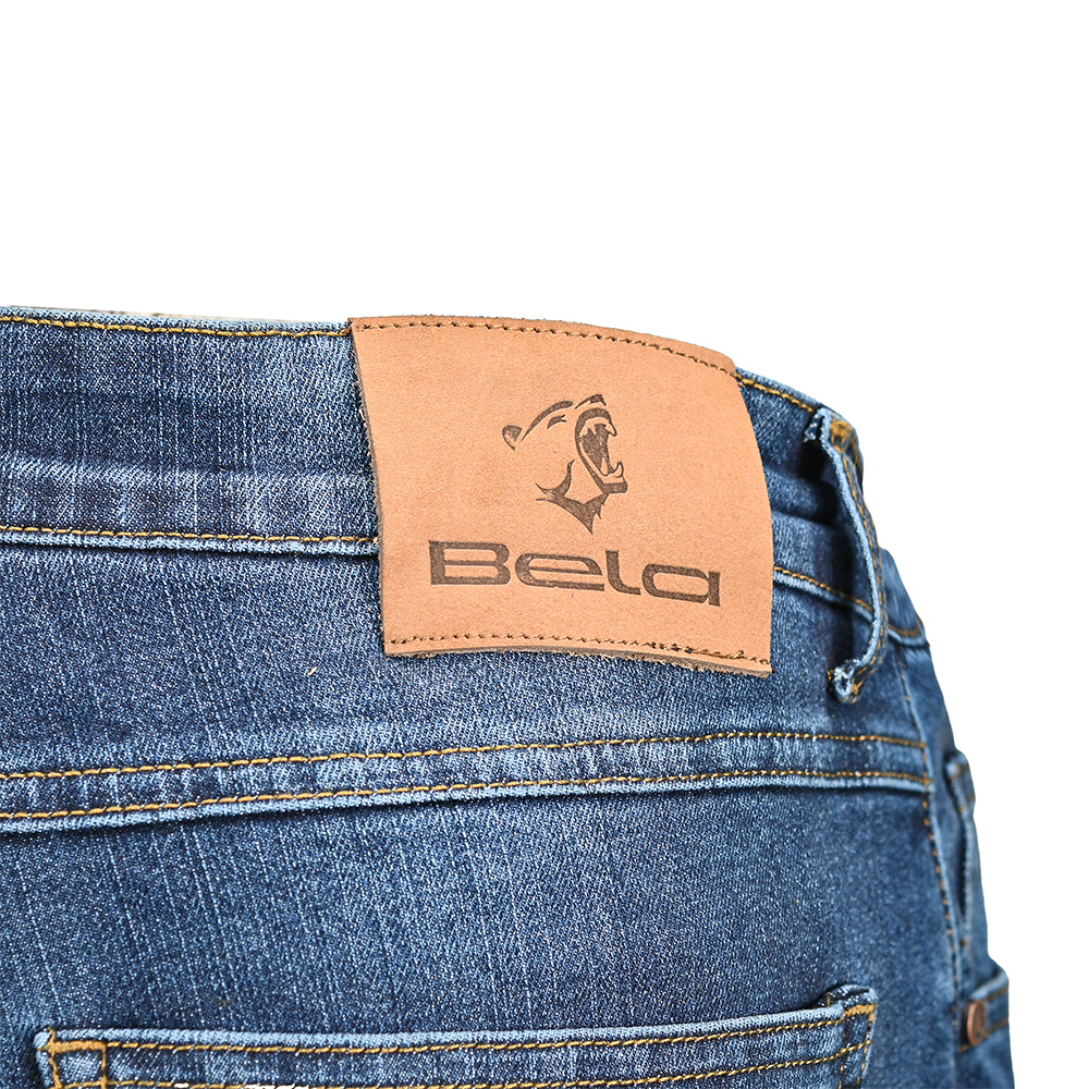 BELA RIO TIE & DY Jeans Moto Calcas Azul 34L