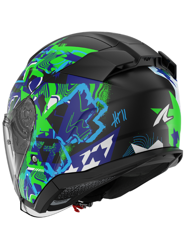 Shark SKWAL PRANZ DRIVING URBANA HULL BLACK GREEN BLUE – 3 – Maximomoto PT