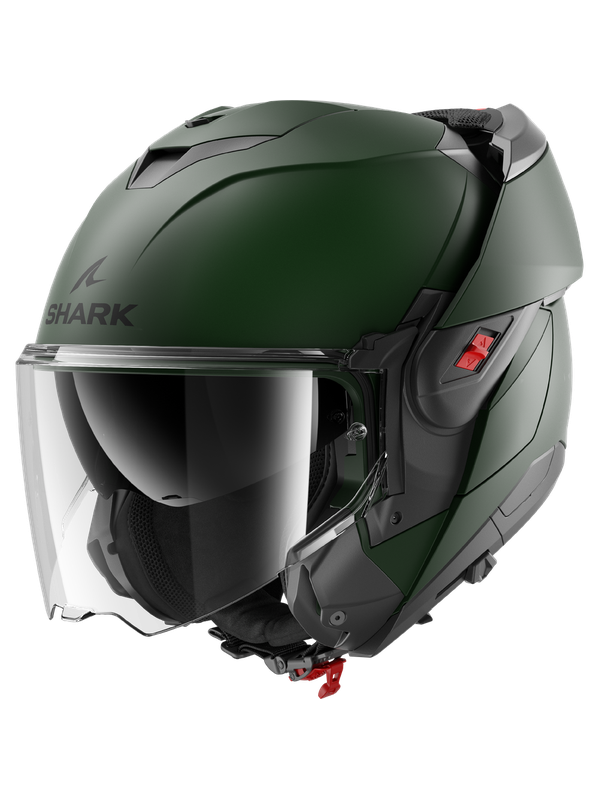 SHARK OXO BLANK FOLDABLE MOTORCYCLE DARK VERDE CASCO – 2 – Maximomoto PT
