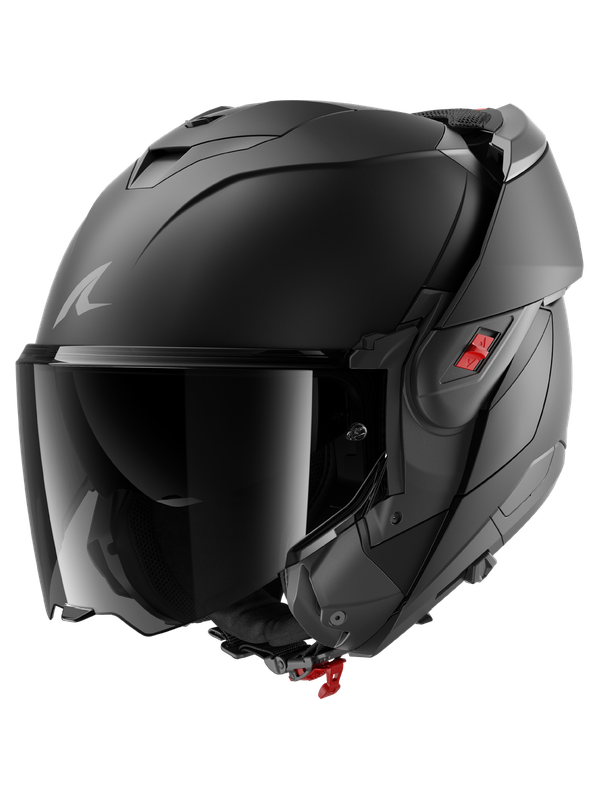 SHARK OXO DARK SHADOW ABATIBLE CASCO NEGRO MATE – 2 – Maximomoto PT