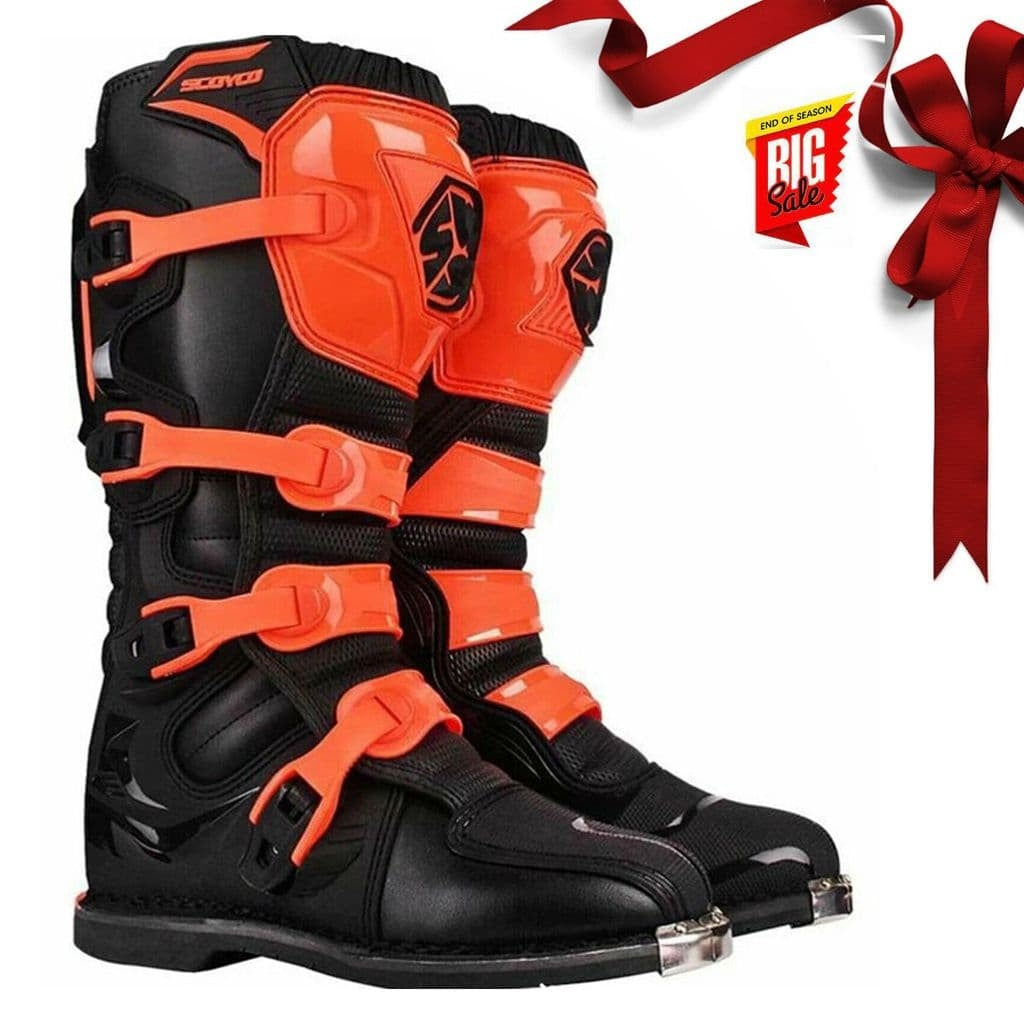 SCOYCO MOTOCROSS SPORT ENDURO BOOT NEGRO/NARANJA