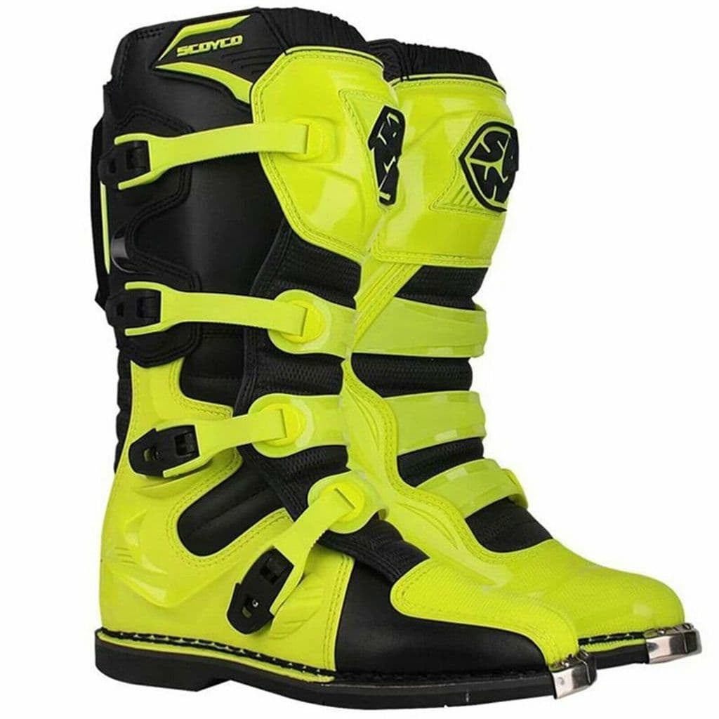 SCOYCO Motocross Sport Enduro Boot Black/Yellow – 1 – Maximomoto PT