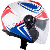 GIVI X.22 PLANET HYPER MOTO JET CAPACETES ABERTO