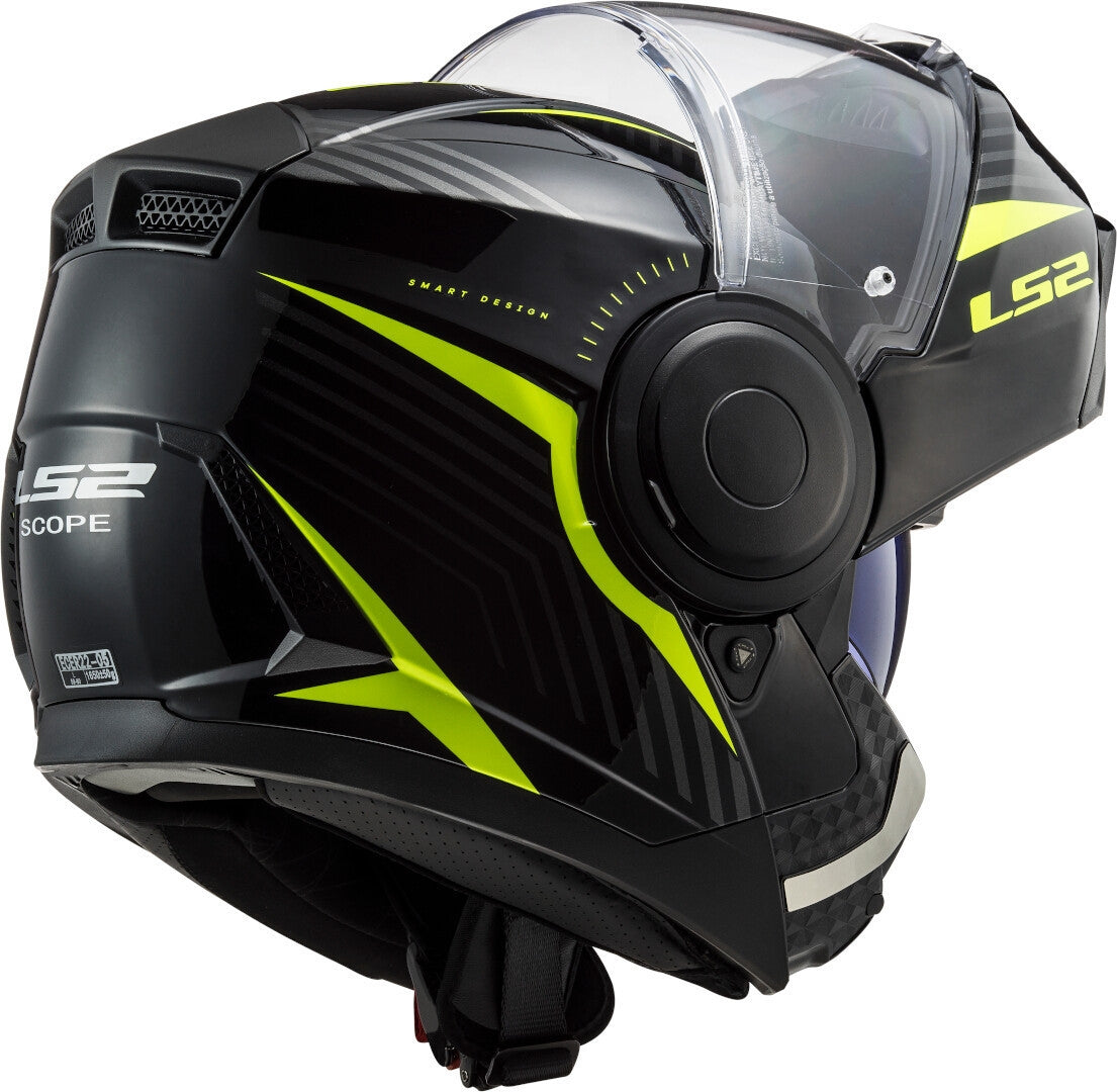 LS2 FF902 SCOPE SKID CAPACETE INTEGRAL DE MOTO PRETO H-V AMARILLO – 3 – Maximomoto PT