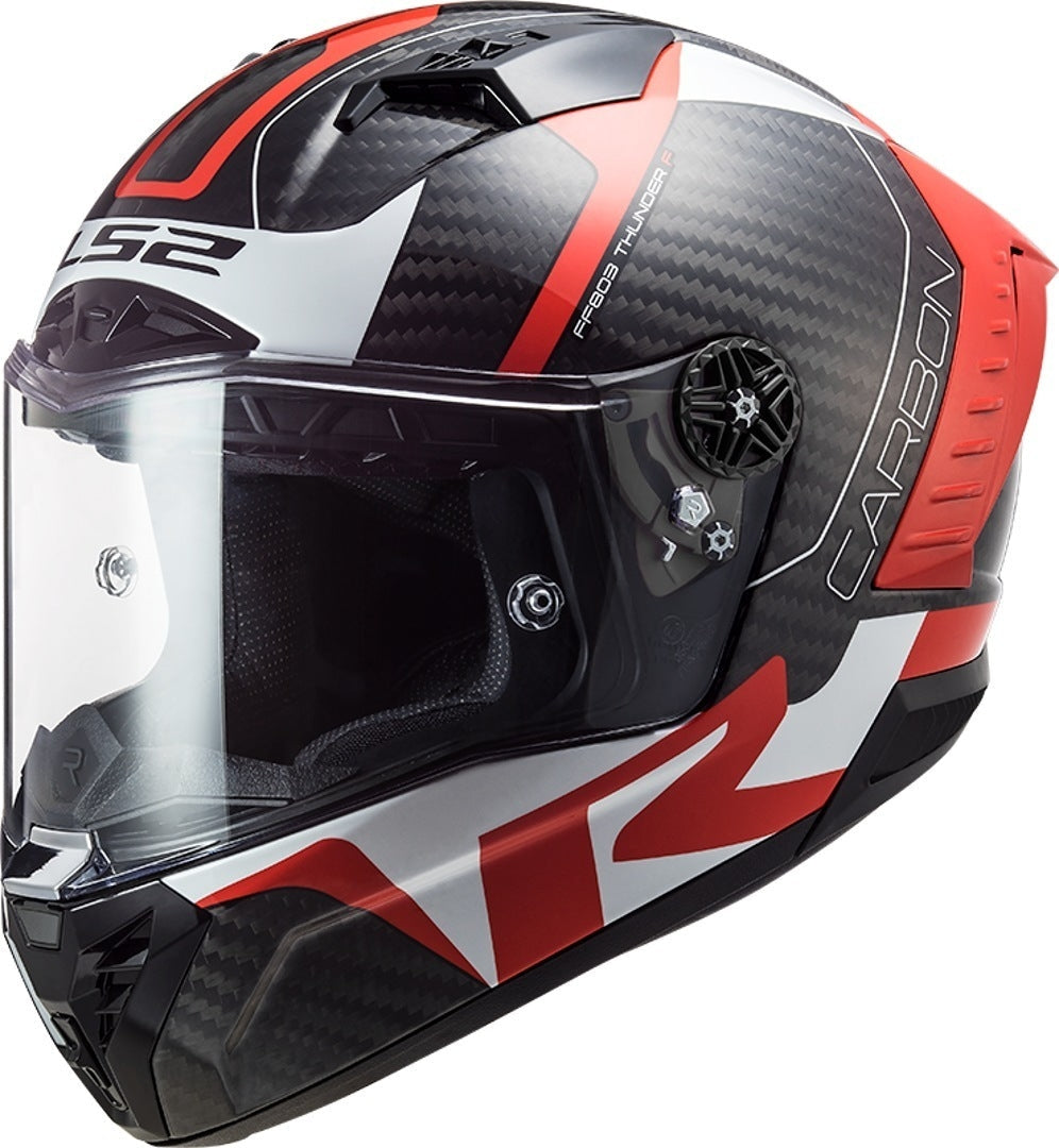 LS2 FF805 THUNDER C CAPACETE INTEGRAL DE MOTO GLOSS VERMELHO BRANCO – 5 – Maximomoto PT