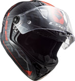 LS2 FF805 THUNDER C SPUTNIK MOTO INTEGRAL CAPACETE DE CORRIDA