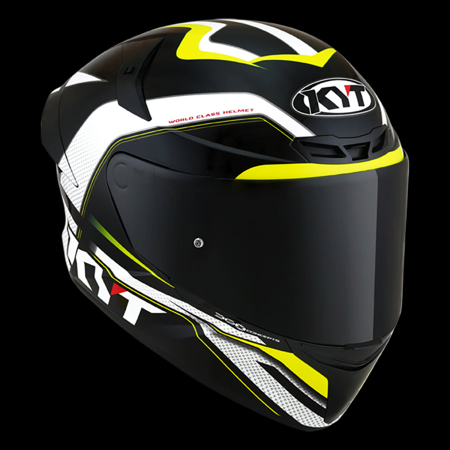 KYT-CASCO TT-COURSE GRAND PRIX BLACK/YELLOW
