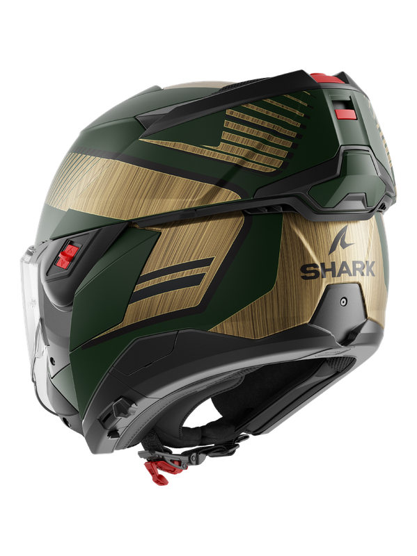 SHARK OXO SIEVE Matte green chrome gold modular Hull – 3 – Maximomoto PT
