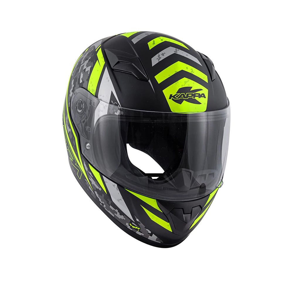 Kappa KJ04 Junior SPORTS TOUR FULL FACE Helmet Black Yellow – 5 – Maximomoto PT