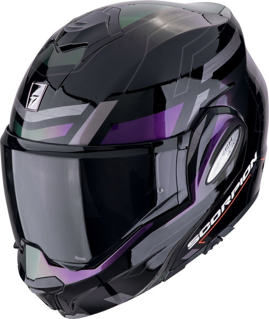 SCORPION EXO Tech Evo Conquer Turismo Casco modular Negro-Camaleon – 1 – Maximomoto PT