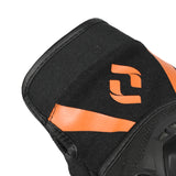 SHUA SHOT Moto Textil Curto Luvas Preto Laranja