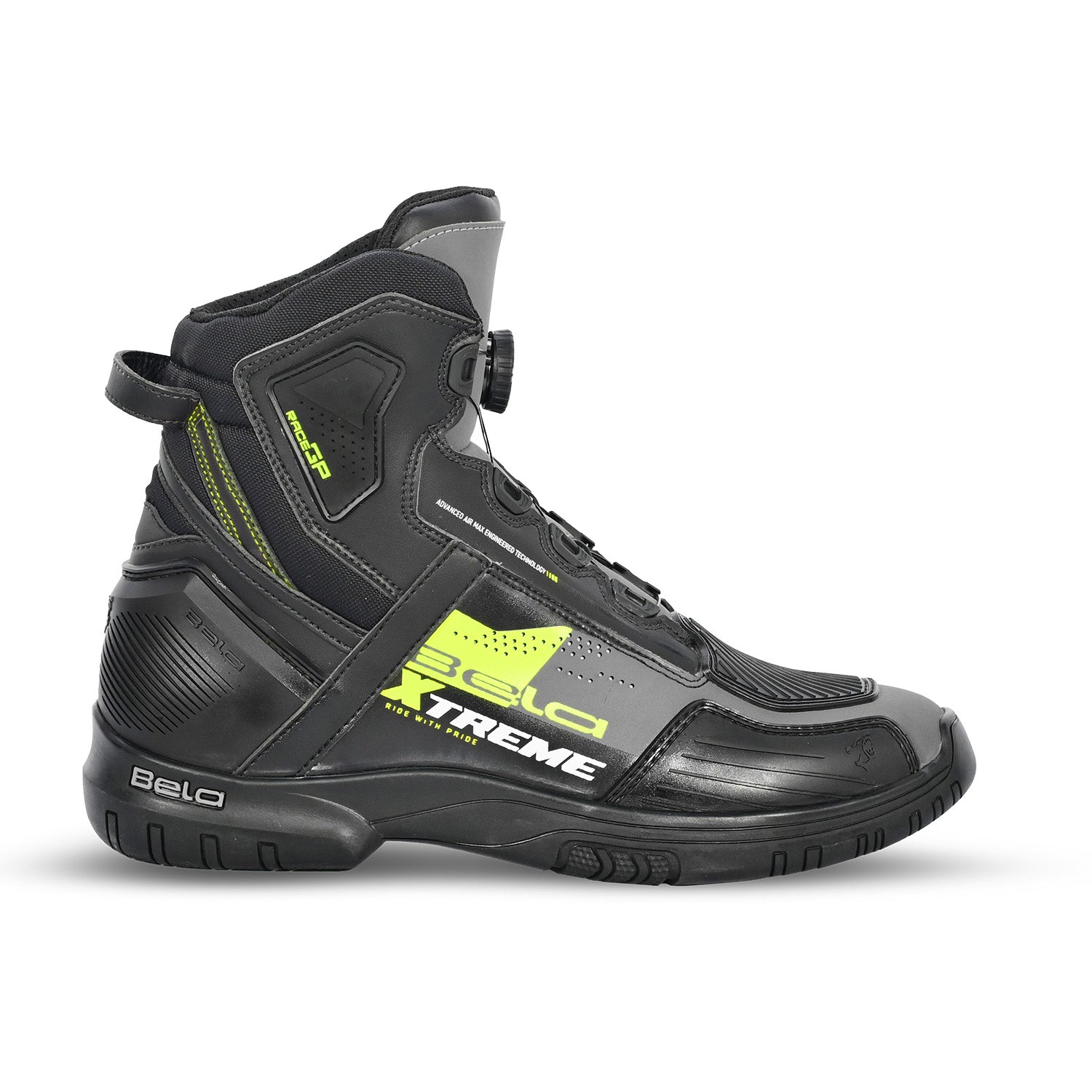 BELA EXTREME FORCE Moto Botas Preto Cinza Amarelo – 7 – Maximomoto PT