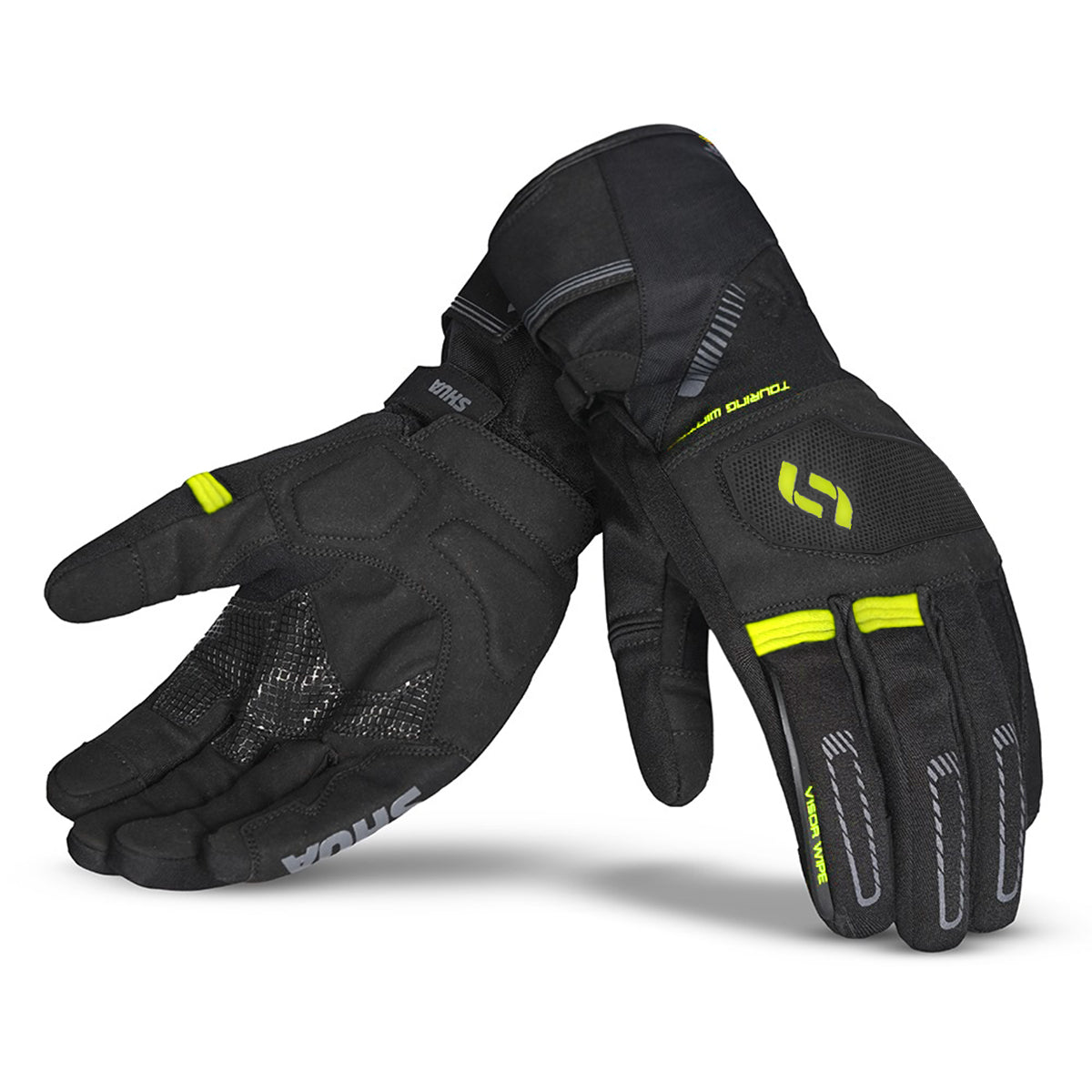 SHUA Snow Seal Moto Inverno Luvas Preto Amarelo