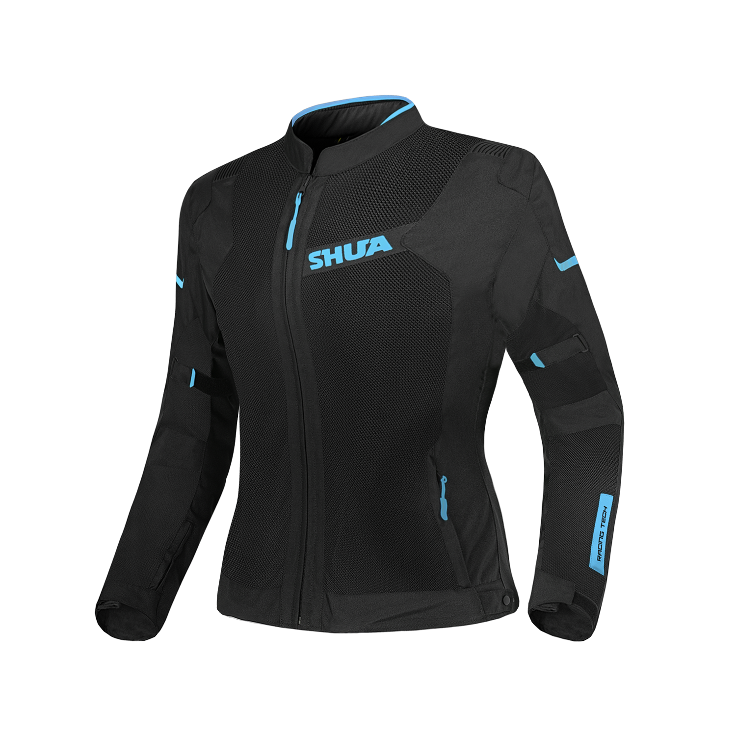 SHUA GRAVITY MESH LITE Casacos De Moto Senhora Turques Preto – 1 – Maximomoto PT