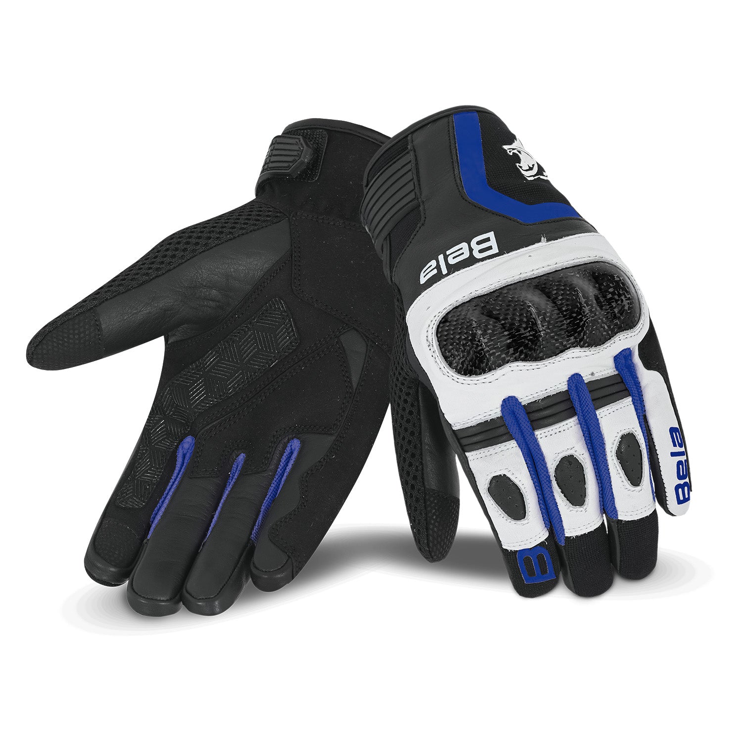 BELA AIR FLOW Luvas De Moto Homem Branco Azul – 1 – Maximomoto PT