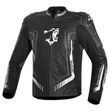 BELA BEAST CHAQUETA COURO HOMBRE NEGRO ANTHIRA BLANCO