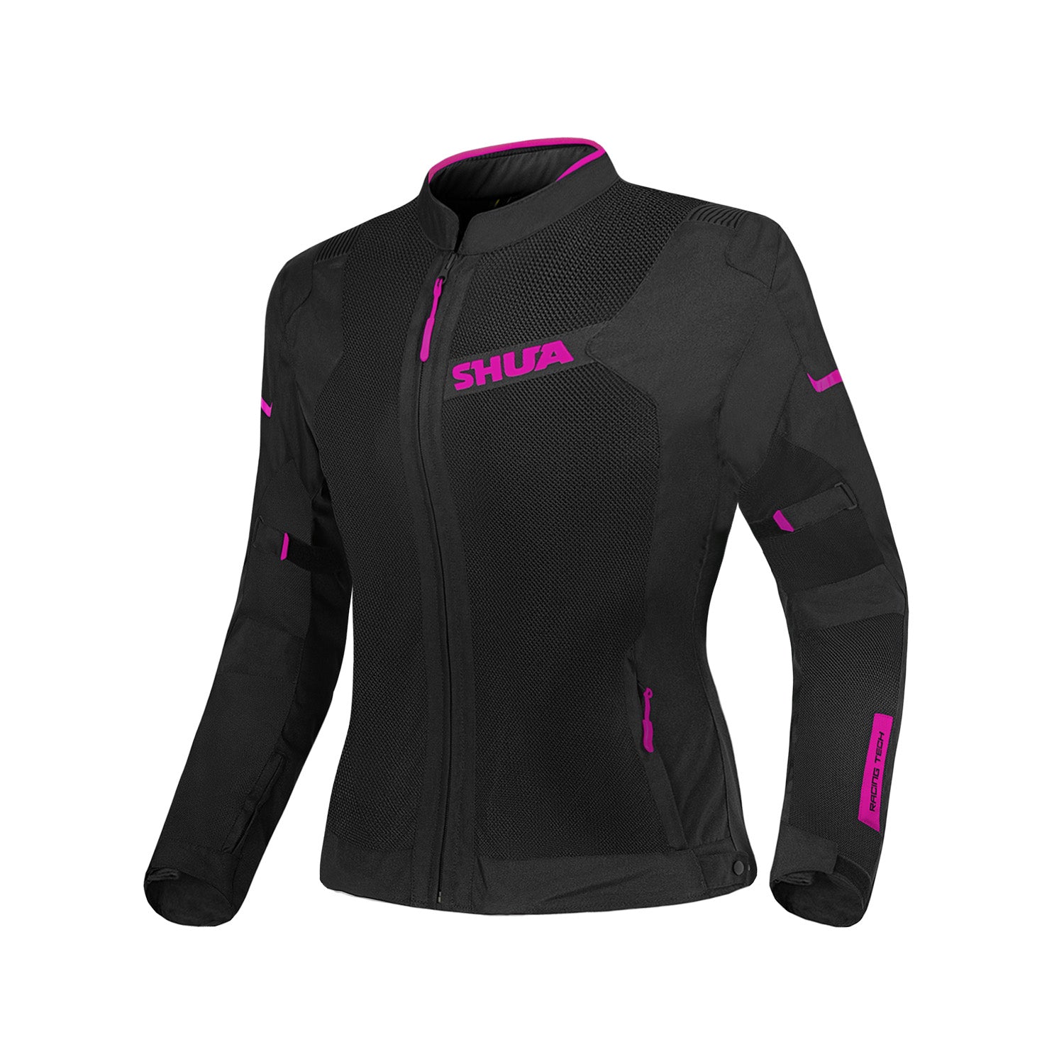 SHUA GRAVITY MESH Motorcycle Women's Textile Coats Black Fuchsia – 1 – Maximomoto PT