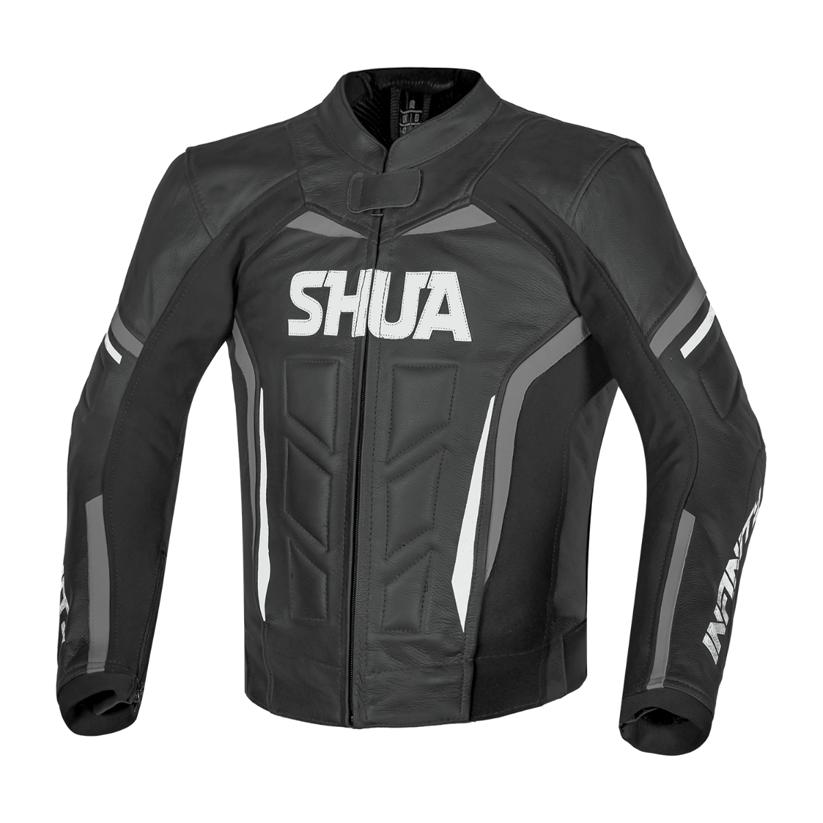 SHUA INFINITY BLACK LEATHER JACKET