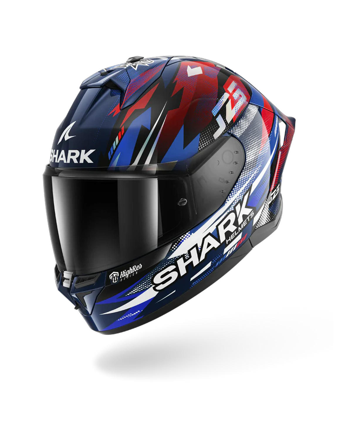 SHARK  SKWAL CUP REPLICA ZARCO GP DE FRANCE Azul Chrome  Rojo Casco De Moto – 1 – Maximomoto PT