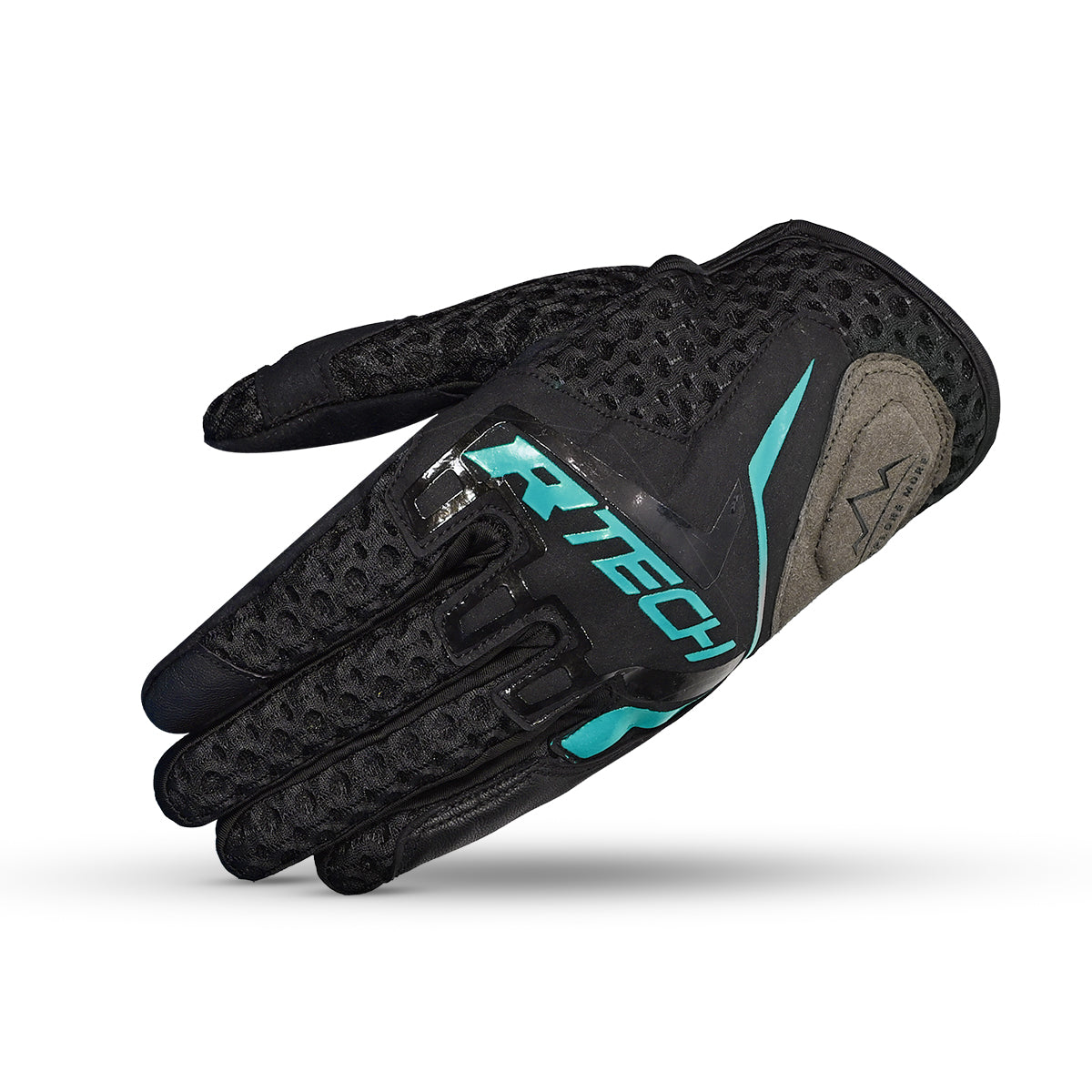 R-TECH RIDE PRO Moto Luvas Senhora Preto Turquesa