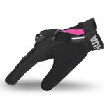 SHUA SHOT Moto Senhora Luvas Preto Rosa