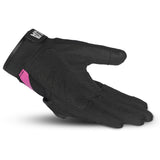 SHUA SHOT Moto Senhora Luvas Preto Rosa