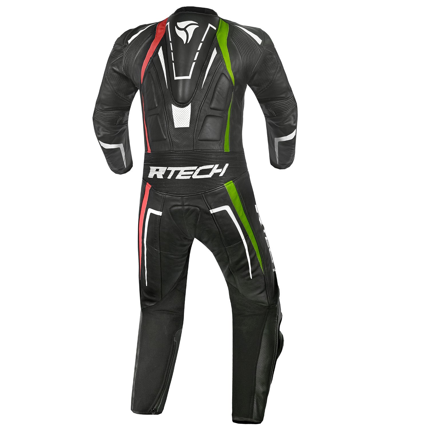 R-TECH 1 PC DEFENDER GP Motorcycle Suits Black Red Green – 3 – Maximomoto PT