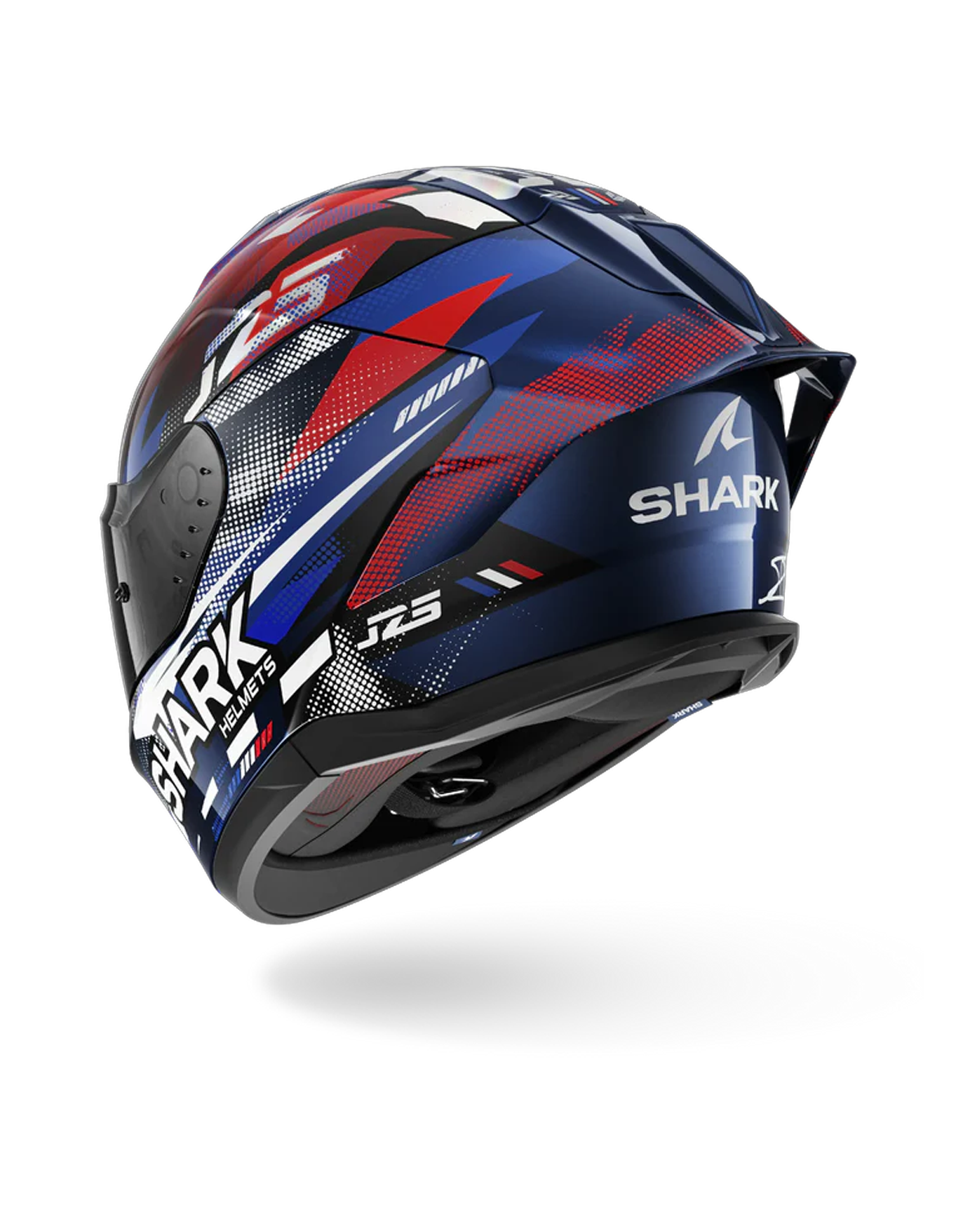 SHARK  SKWAL CUP REPLICA ZARCO GP DE FRANCE Azul Chrome  Rojo Casco De Moto – 2 – Maximomoto PT