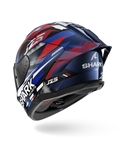 SHARK  SKWAL CUP REPLICA ZARCO GP DE FRANCE Azul Chrome  Rojo Casco De Moto