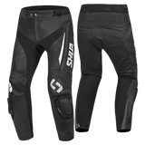 SHUA INFINITY Motorcycle Leather Pants Black Antra