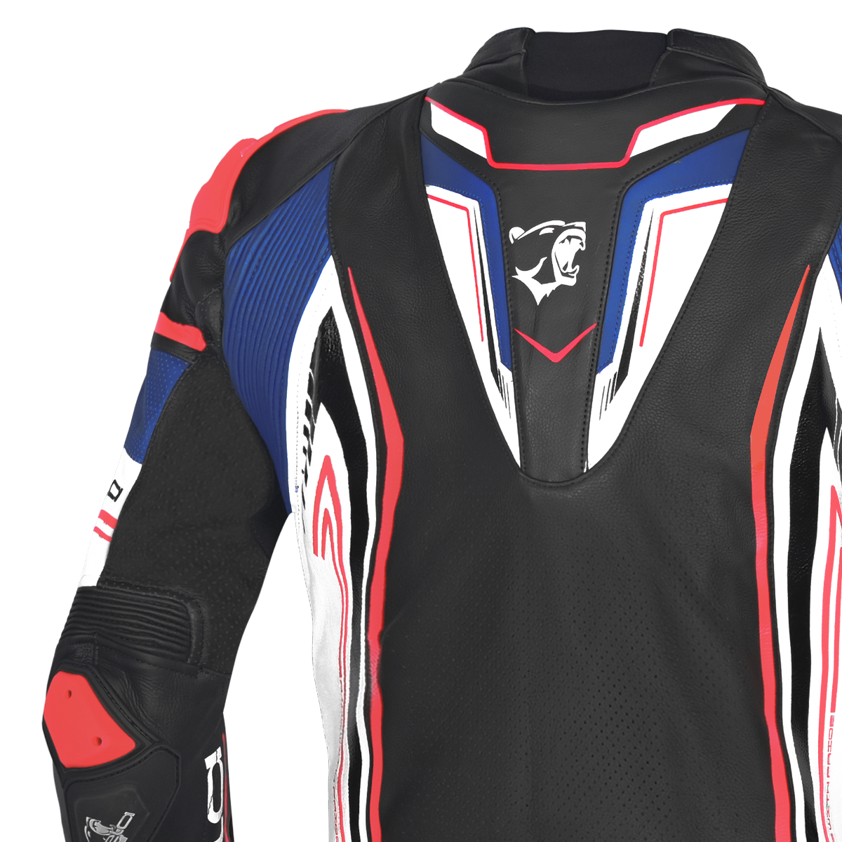 BELA BEAST Moto Couro Homem Preto Branco Azul Vermelho – 4 – Maximomoto PT