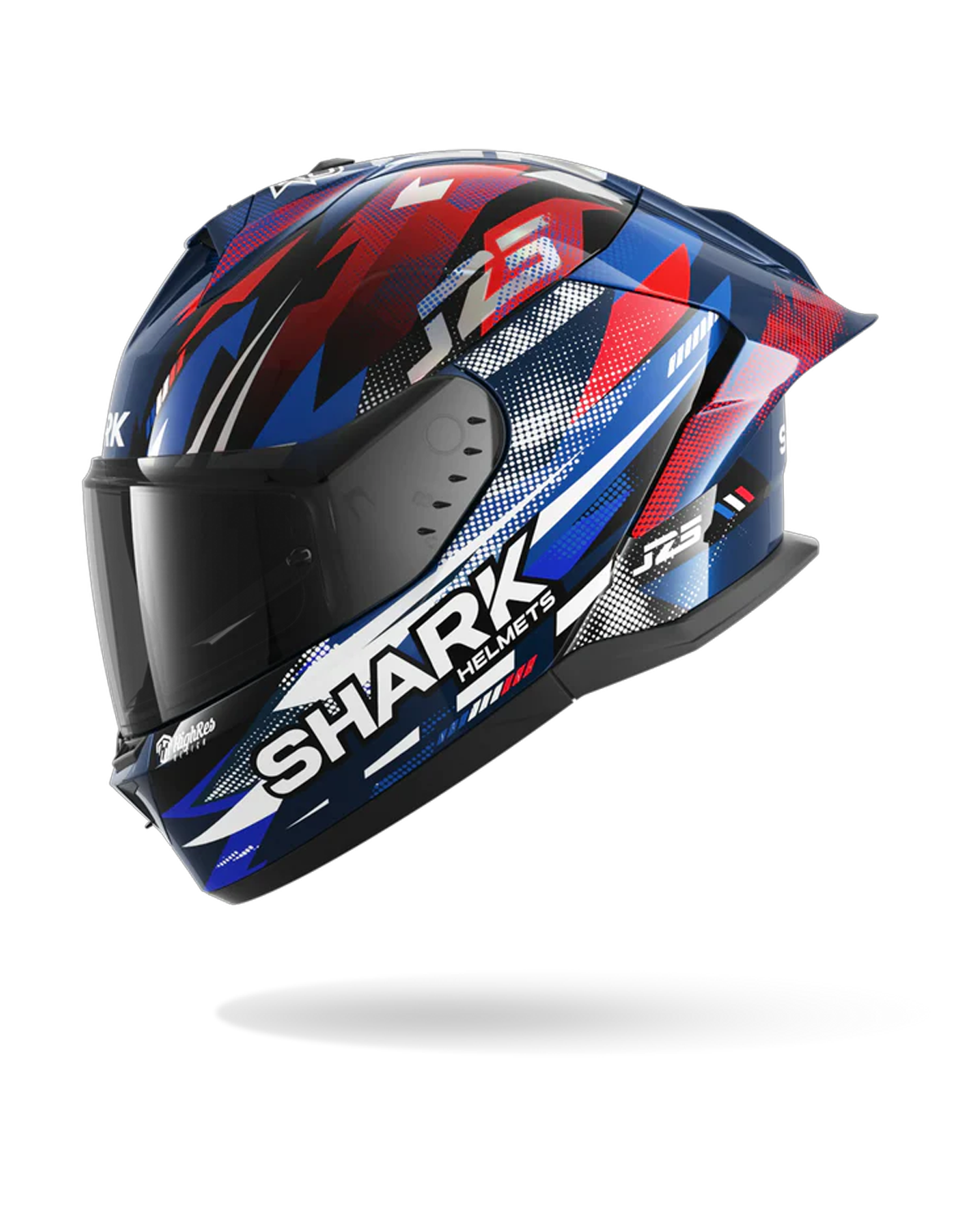 SHARK  SKWAL CUP REPLICA ZARCO GP DE FRANCE Azul Chrome  Rojo Casco De Moto – 3 – Maximomoto PT