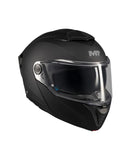 MT FU404SV ATOM 2 SV PUREE A1 Moto Modular Capacete Mate Preto