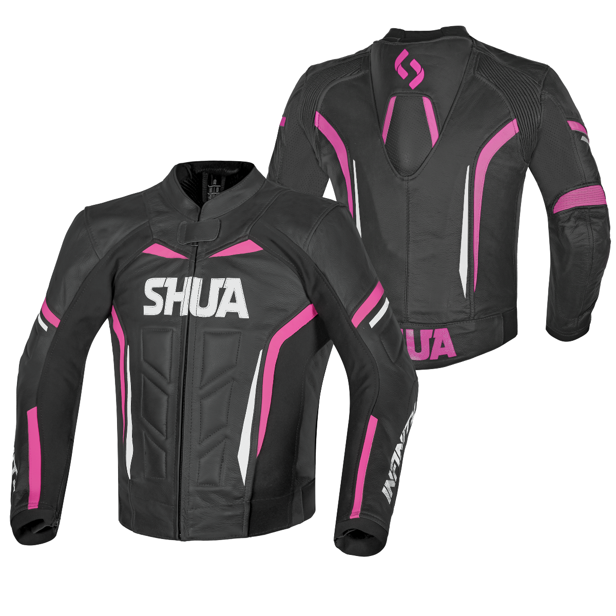 SHUA INFINITY Women's Motorcycle Jackets Black Fuchsia – 2 – Maximomoto PT
