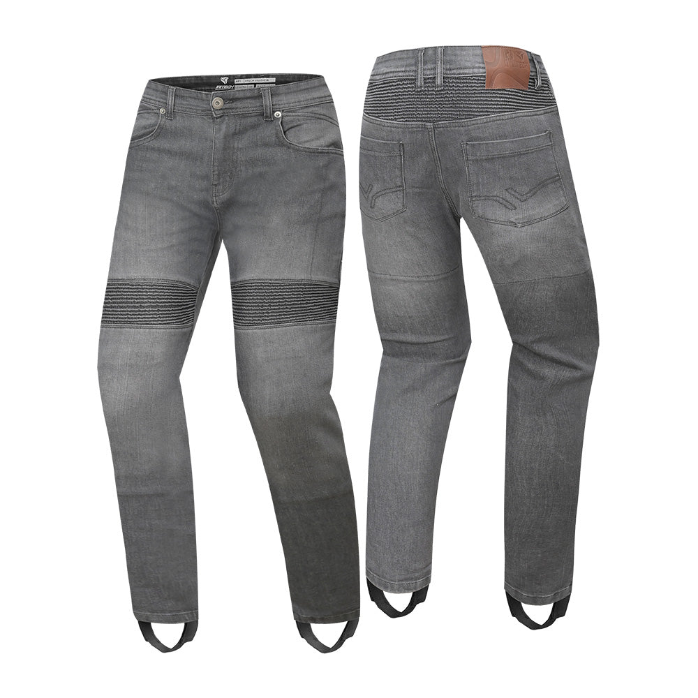 R-TECH VALENCIA Denim Jeans Moto Calcas Preto Spray 30L