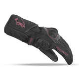 BELA FROST SHIELD Moto Luvas Preto Burdeos Burgundy