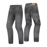 BELA ROCKER Denim Jeans Moto Calcas Cinza Spray 34L