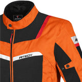 Textile Spiral Mesh Black Orange Jackets