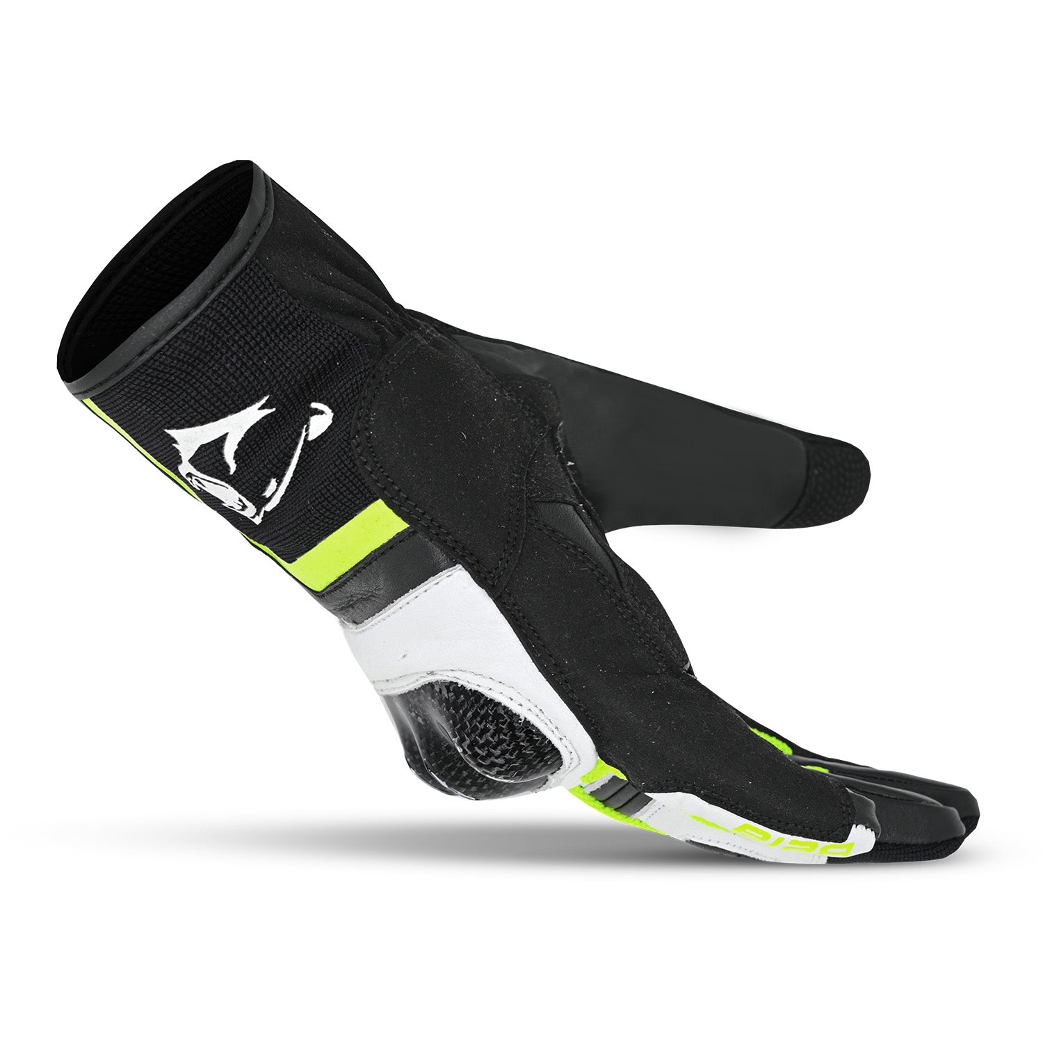 BELA AIR FLOW Motorcycle Leather Gloves Black White Fluorescent Yellow – 2 – Maximomoto PT