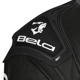 BELA X RACE Moto Couro Casacos Preto Antra Branco