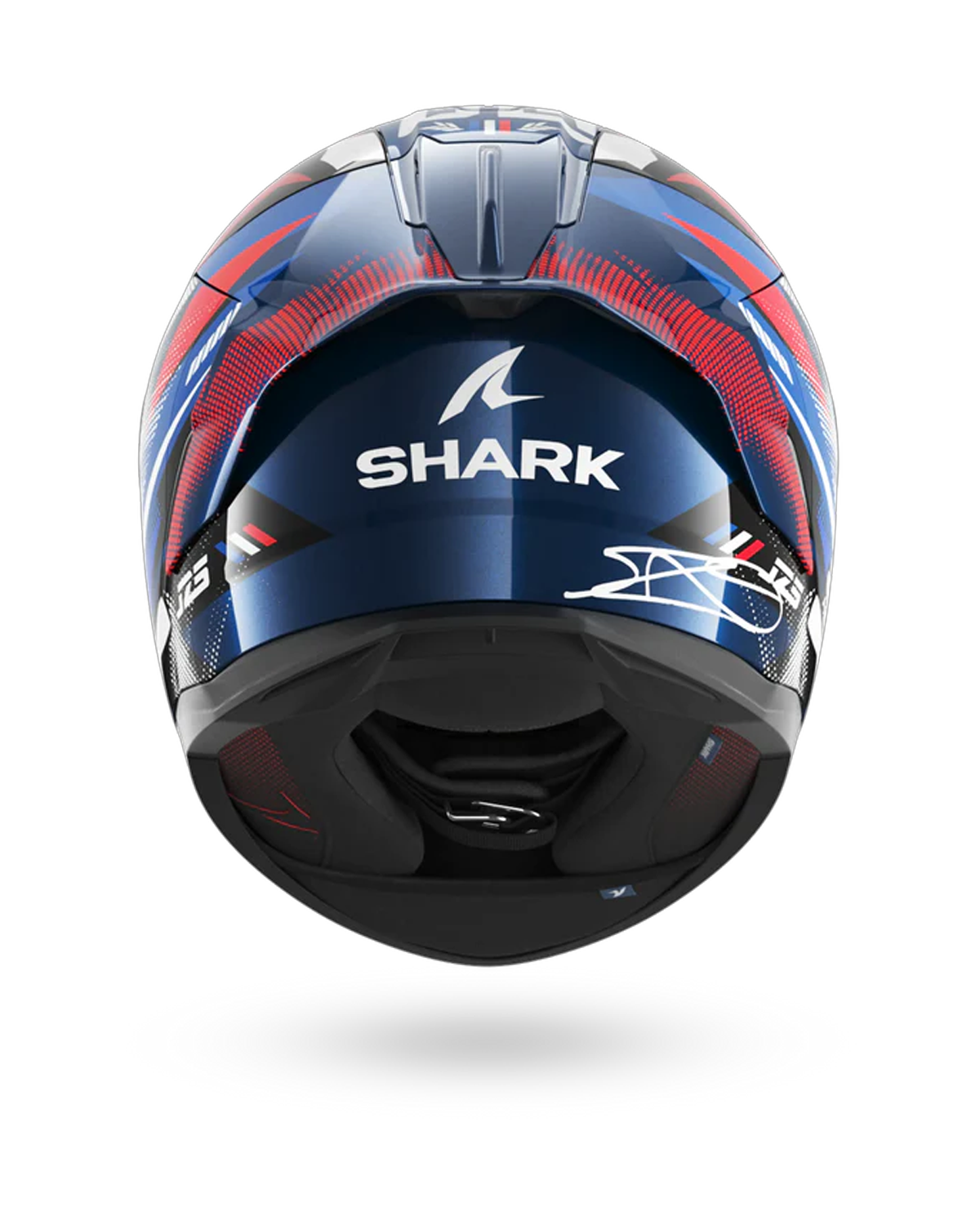 SHARK  SKWAL CUP REPLICA ZARCO GP DE FRANCE Azul Chrome  Rojo Casco De Moto – 4 – Maximomoto PT