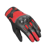 BELA DARING Men's Motorcycle Textile Gloves Red Black