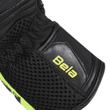 BELA TWIX Moto Textil Senhora Luvas Preto Fluorescente Amarelo