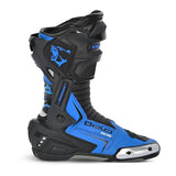 BELA SPEEDO 2.0 Leather Motorcycle Boots Black Blue