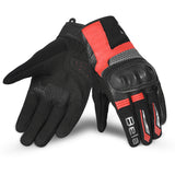 BELA HERO AIR Moto Senhora Textil Luvas Preto Vermelho